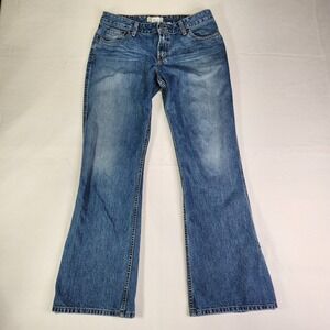 BKE Denim Bootcut Jeans Medium Wash Side Slit 100% Cotton Size 30x31.5 Made USA